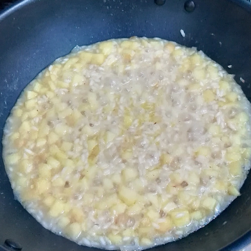 Risotto con le mele