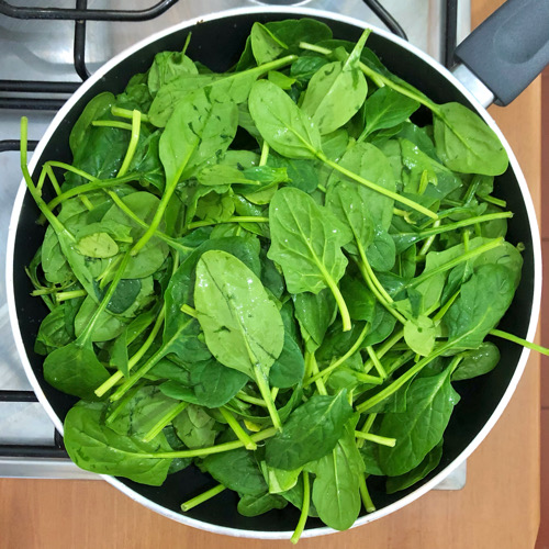 Pasta verde agli spinaci