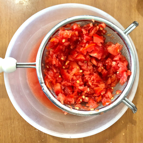 Sformato di patate<br/>con pomodori