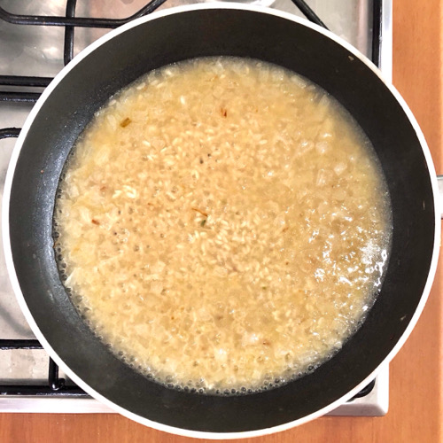 Risotto con piselli