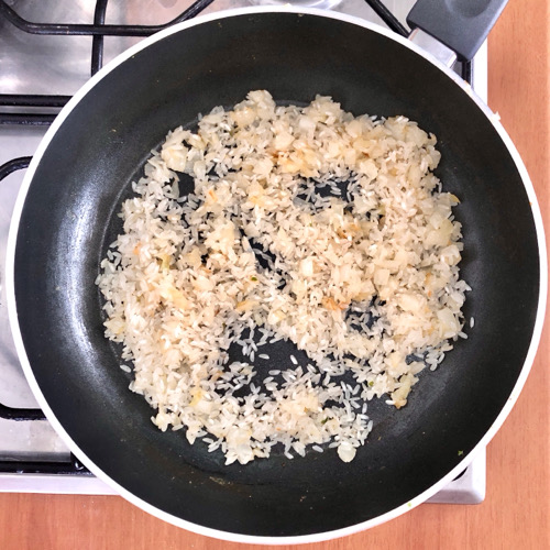 Risotto con piselli