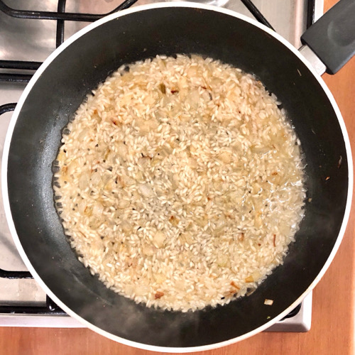 Risotto con piselli