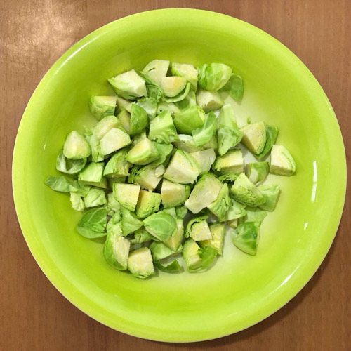 Pasta con cavoletti di Bruxelles 